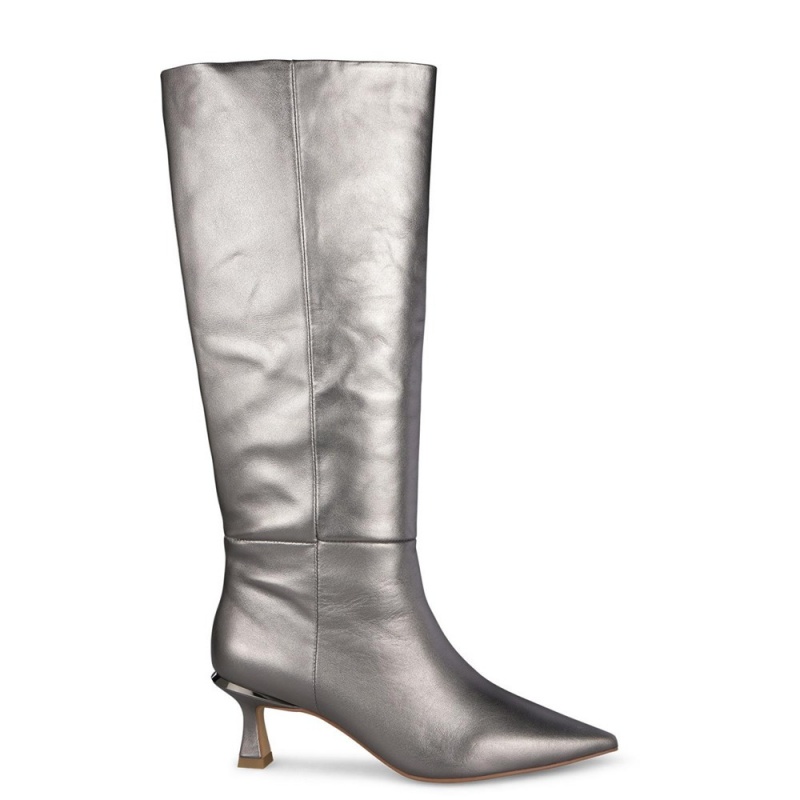 Bottes à Talons Alma En Pena Pointed Embout Blanche Bleu Femme | RYI-17621822